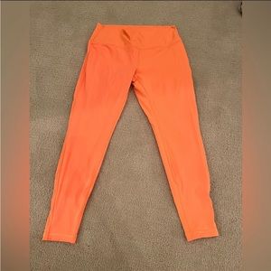 Orange Soda Lululemon Wunder Under high rise 28” full on Luxtreme